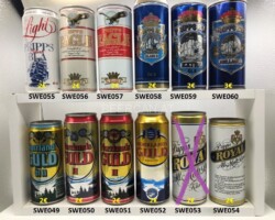 SWE049-060 Swedish beer cans, swedisch beer can collector, Schweden Bierdosen
