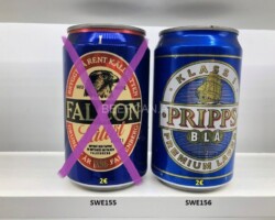 SWE155-156 Swedish beer cans, swedisch beer can collector, Schweden Bierdosen