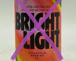 SWE160 Stockholm Brewing Co. Bright Light Gluten-Free Pale Ale, Swedish Beer Can Collection, Beer Can Collector from Sweden, Schweische Bierdose, Schwedisches Craft Bier, Swedish Craft Beer