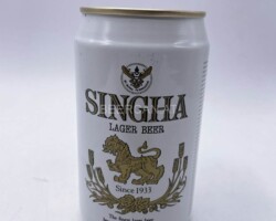 THA050 Singha Lager Beer Thailand beer can, Bierdose Thailand