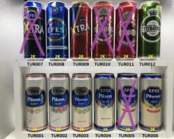 TUR001-012 Efes Pilsen Beer, Tuborg Turkey beer can, Beer Can Collector Turkey, Turkish Beer Can Collection, Bierdose Türkei
