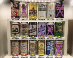 USA161-178 USA beer can, American Beer cans, beer can collector