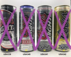 USA339-342 USA beer can, American Beer cans, beer can collector