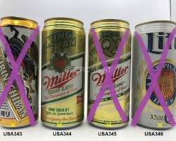 USA343-346 USA beer can, American Beer cans, beer can collector