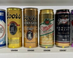 USA563-568 Busch Bavarian Beer Half Quart, Coors Half Quart, Coors Extra Gold Draft 16 Fl Oz, Miller High Life 16 Fl Oz, Miller Genuine Draft 16 oz, Papst Blue Ribbon Beer 16 Fl Oz, American Beer Cans 16 Fl oz, USA beer cans, BCCA, Beer Can Collector USa, US Beer Cans, beer can collection
