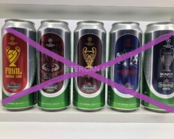 BCS031 HEINEKEN CHAMPIONS LEAGUE FINALE EDITION 5 CAN SET HUNGARY (2012) 15 EURO beer can set collection