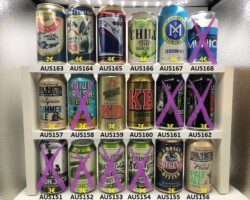 AUS151-168 Australian beer cans, beer can collector, ABCCA