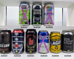 AUS321-329 Australian beer cans, beer can collector, ABCCA