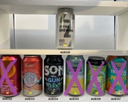 AUS352-358 Big Drop Brewing Co. Uptown Craft Lager, Coopers Hazy IPA, Son of a Gun IPA, Stockade Brew_Co Refreshing Ale, Stomping Ground Resinator IPA, Thunder Road Tropical Splash Pacific Ale, Zytho Brewing White Stout