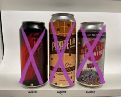 AUS390-392 Brick Lane Brewing Community Beer can, Beer can Collector, Australian Beer can, Pirate Life Brewing Hot Cross Bun, West City Brewing Neipa