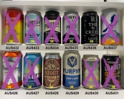 AUS426-437 Bent Spoke Crankshaft, brick Lane Avalanche, Brehmy Bros. Superior Stout, Furphy Crisp Lager, La Sirene Praline, Loaded Dog lager, Newstead Coastal Ale, Pirate Life Easy Ale, Pirat Life Black Forest Gateau Dark Sour, Pirate Life Burton Front Side, Pirate Life Port aldelaide The Creed, Sundancer Hazy XPA, Australian craft beer cans, Australian beer can collection, Beer Can Collector, Bierdosen Australien
