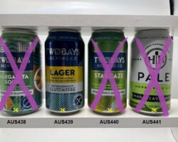 AUS438-441 Twobays Margarita Sour, Twobays Lager, Twobays Stargaze Hazy Ale, Yarra Valley Pale Hoppy Pale Ale, Australian Craft Beer Cans, Craft beer collection, Beer can collector