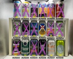 AUS643-660 Banks Brewing Night Moves, Boatrocker Pilsner Crisp &amp; Hoppy, Bonehead George Zwicklbier, Carlton Zero 0, 0, Coopers Dry 3, 5, Hawke´s Half XPA, Hop Nation Mind Ya Head Non-Alc XPA, Hop Nation Stars Align Non-Alc Stout, Bells Beach Jan Juc, Japanese Rice Lager, Local Brewing Co., Lorry Boys Pale Ale, Lorry Boys Pacific Ale, Lorry Boys Hazy Pale, Limestone Coast Brewing Oatmeal Stout, Limestone Brewing Poseidon´s Pride Pale Ale, Limestone Coast Brewing Stormy Seas Session Ale, Boatrocker Norther Red English Red Ale, Australian craft beer cans, ABCCA, Australian Beer Can Collector