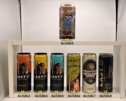 AUS863-869 Last st Beechworth Darm Mild, Hazy Pale Ale, Pale Ale MID, Wet Hop IPA, Beechworth Bitter, Lager, Bowden Brewing Battega Bandito, ABCCA, Australian Craft Beer Collector, Beer Can Collector Austria