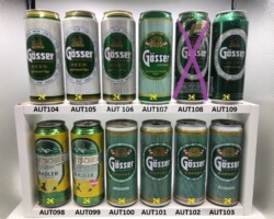 - AUT098 GLETSCHER BRÄU Radler 2011 2 EURO - AUT099 GLETSCHER BRÄU Radler "Austrian Heart" 2014 2 EURO - AUT100 Gösser Export Steel Can 3 EURO - AUT101 Gösser Export 1994 2 EURO - AUT102 Gösser Export 1996 2 EURO - AUT103 Gösser Export "Inhalt 0,5l" 1992 2 EURO - AUT104 Gösser Beer 1998 2 EURO - AUT105 Gösser Beer (small lid) 1999 2 EURO - AUT106 Gösser Beer (Öl) 2000 2 EURO - AUT107 Gösser Export 1997 2 EURO - AUT108 Gösser Beer "Hahnenkam - Pokal Edition" 2002 3 EURO - AUT109 Gösser Beer 2003 2 EURO