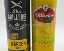 AUT541-542 Die Grillerei Märzen Bier, Villacher Frischer Kärntner Radler Naturtrüb