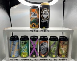 AUT599-606 ierol Bird is the World, BIerol Big Bam Boom, Bierol El Patron 1000 Batch, Bierol Just gonna Send it, Bierol Spruce Willis, Bierol the Knot, Brew Age Eierbär IPA, Karlskrone Sntong (not for sale in Austria)