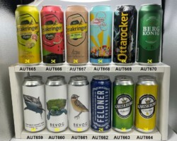 AUT659-670 Bevog Great White Shark DDH Est Coast DIPA, Bevog Mary River Turtle OAT IPA, Bevog Whinchat Double Dry Hopped Sour IPA, Feldner Schankbier, Karlskrone Alkoholfrei, Karlskrone Zitronen Radler, Ottakringer Naturtrüb Radler, Ottakringer  Wassermelone Radler Limited Edition, Ottakringer Bio-Zwickl Hell,  Ottakringer 40 Jahre Donauinselfest Limited Edition, Ottakringer Ottarocker Limited Novarock Edition 2023, Bergkönig Premium, Beer Cans Austria, Österreichische Bierdosen, new Austrian Beer Cans, Beer Can Collector Austria, Bierdosensammler Österreich