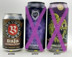 AUT809-811 Bevog Oatmeal Stout, Zaungast Necropolis TDH Double IPA Limited Edtion, Zaungast Hop Monster Attack DDH New Zealand IPA, Austrian Craft Beer Can, Beer Can Collector from Austria, Österreichische Craft Bierdosen, Bierdosensammler Österreich, neue Österreichische Bierdose