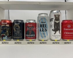 AUT812-817 Bierol Iceman, Bierol Ganggerl Black Lager, Bierol Krampus Wiener lager, Bierol Helles, Bevog x Moon Dog Collab Tasmanian Devil Munich Dunkel EXTINCTION SERIES (strong limited) , Frastanzer s´klenne, Österreichische Bierdosen, Bierdose Österreich, beer can Austria, Bierdosensammler Österreich, beer can collection