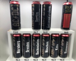 BCS005 AC/DC ROCK OR BUST TOUR 2015 8 CAN SET GERMANY (0,568l) 25 EURO beer can set collection