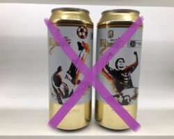 BCS008 BITBURGER FUSSBALLEDITION (2014) 2 CAN SET GERMANY 8 EURO beer can set collection