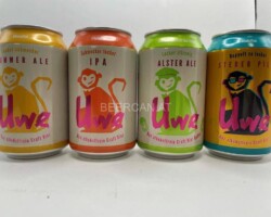 BCS069 UWE ALKOHOLFREI CRAFT BEER 4 CAN SET GERMANY (2021) 8 EURO