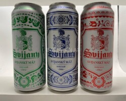 BCS081 SVIJANY SVIJANSKY MAZ TRADITIONAL PATTERN EDITION 3 CAN SET CZECH REPUBLIC (2022) 10 EURO Beer can Set Czech Republic, Beer can Collection
