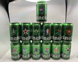 BCS083 HEINEKEN INTERNATIONAL FLAG EDITION 13 CAN SET JAPAN (2022) 130 EURO beer can set collection