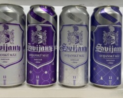 BCS086 SVIJANY SVIJANSKY MAZ 4 CAN SET CZECH REPUBLIC (2022) 12 EURO beer can set collection