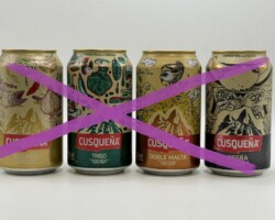 BCS109 CUSQUENA ANTIC PERUVIANCOOKING RECIPES ESDITION 4 CAN SET PERU (2023) 20 EURO beer can set collection, Bierdosenmuseum Österreich, Beer Can Museum Austria