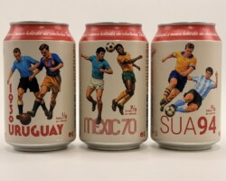 BCS129 GRIVITA CLASSIC LAGER WORLDCUP EDITION 3 CAN SET ROMANIA (2026) 18 EURO
