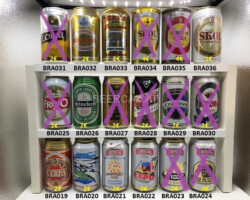 BRA019-036 lata de cerveja brasil, beer can collector