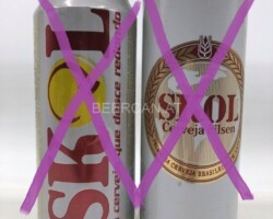 BRA042-043 Skol Cerveja, lata de cerveja brasil, beer can collector