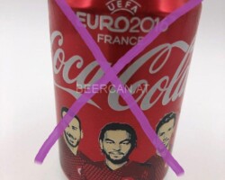CCC015 Coca Cola "Euro France" 2016 Turkey 2 EURO Coke Collection, Coke Collector, Coke Can Collection, Cola Dosen Sammlung