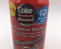 CCC043 Coke Creative Award 2004 Holland 2 EURO Coke Collection, Coke Collector, Coke Can Collection, Cola Dosen Sammlung