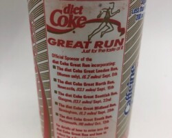 CCC126 Diet Coke Caffeine Free Great Run Edition 1991 UK 2 EURO Coke Collection, Coke Collector, Coke Can Collection, Cola Dosen Sammlung