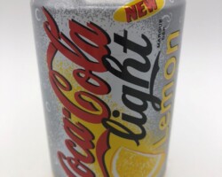 CCC177 Coca Cola Light Lemon "New" 2002 Belgium 2 EURO Coke Collection, Coke Collector, Coke Can Collection, Cola Dosen Sammlung