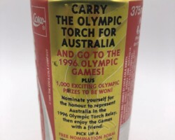 CCC189 Coca Cola "Carry the Olympic Torch" 375ml 1995 Australia 2 EURO Coke Collection, Coke Collector, Coke Can Collection, Cola Dosen Sammlung