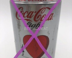CCC195 Coca Cola Light "Heart" Steel Can 2011 Austria 2 EURO Coke can Austria, Coke can collector, Cola Dosen Sammlung