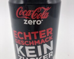 CCC200 Coke Zero "Echter Geschmack" 2012 France 2 EURO Coke Collection, Coke Collector, Coke Can Collection, Cola Dosen Sammlung