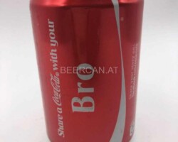 CCC205 Share a Coke with your "BRO" 2013 Lithuania 2 EURO Coke Collection, Coke Collector, Coke Can Collection, Cola Dosen Sammlung