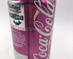 CCC214 Coca Cola Cherry "Six Flags" Czech Import Sticker 355ml 2012 USA 2 EURO Coke Collection, Coke Collector, Coke Can Collection, Cola Dosen Sammlung