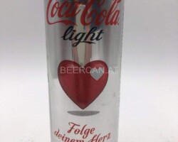 CCC245 Light "Folge Deinem Herz" 2013 Austria 2 EURO Coke Collection, Coke Collector, Coke Can Collection, Cola Dosen Sammlung