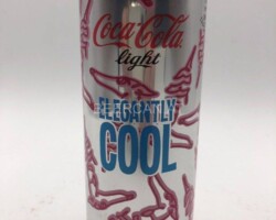 CCC271 Light Trussardi Edition Eleganty cool blue 2015 Italy 3 EURO Coke Can Collection, Cola Dosen Sammlung, Coke Collector, Coke Collection