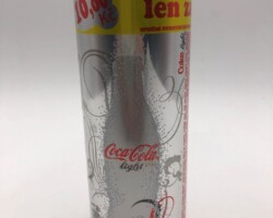 CCC352 Light 10,00 Kc Ochutnaj Len Za Silver Bottle 250ml Slim Can 2011 Czech Republic 2 EURO