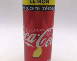 CCC413 Zero Zucker Lemon 250ml Slim Can 2020 Austria 2 EURO Coke can colection, coke can set, coke collector