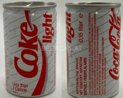 CCC496 Coca-Cola Light 1989 Small 150ml Can Netherlands 2 EURO  Coke can collector Coke Can Collector