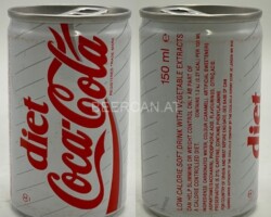 CCC497 Diet Coca-Cola 1995 Small 150ml Can UK 2 EURO  Coke can collector Coke Can Collector
