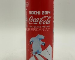 CCC528 Coca-Cola Original Sochi 2014 Ice Bear on Skies Editin 2014 Austria 330ml Slim Can 2 EURO Coke can collector, Coca Cola Collection, Coke Collector
